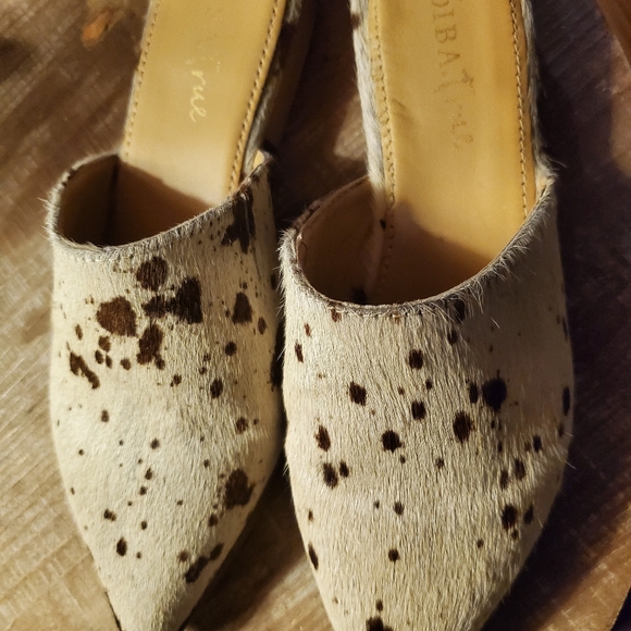 Cow hair slides size 6 - Picture 1 of 4